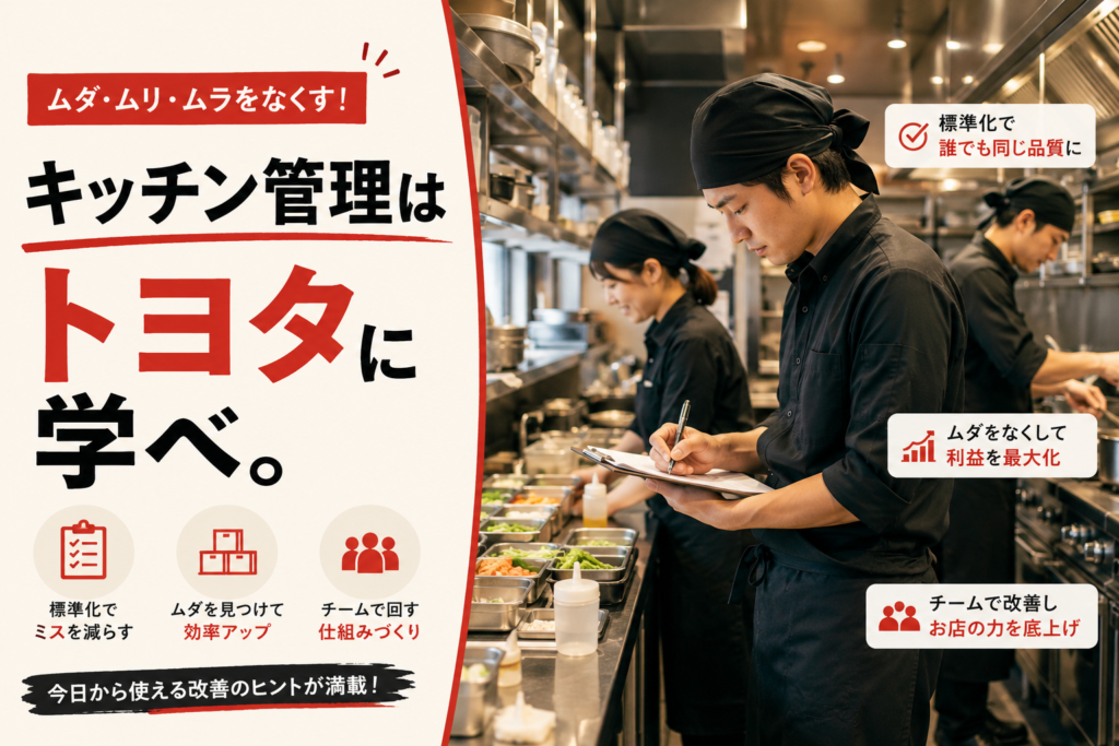 キッチン管理はトヨタに学べ。
